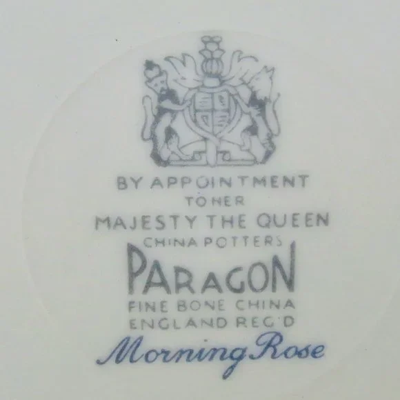 Paragon Teacup Trio Set (X2) plus Creamer and Sugar Bowl Morning Rose Bone China - Picture 10 of 10